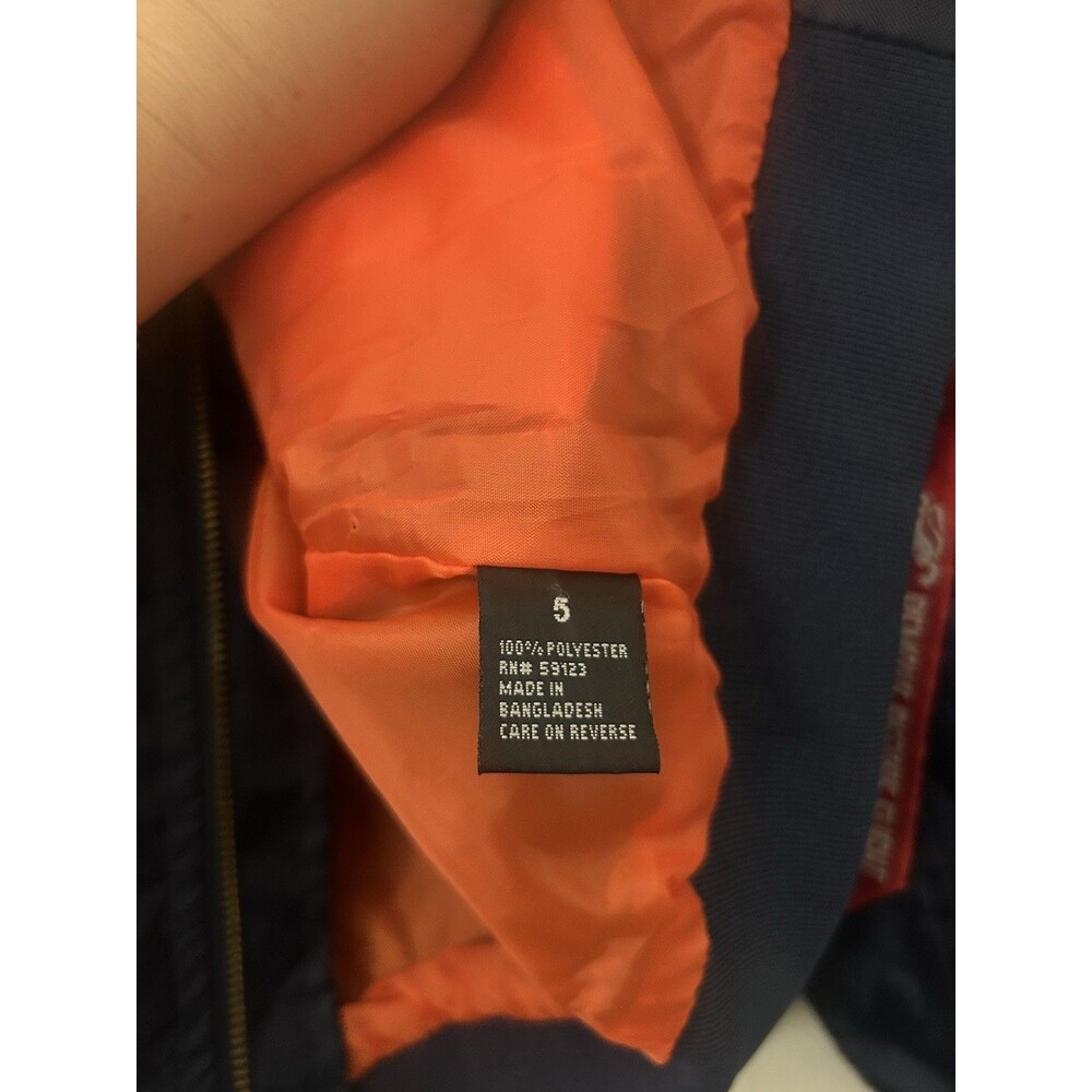 English Laundry Size 5 Kids Boys Pilot Bomber Jacket Windbreaker Navy  Patches - Picture 9 of 10